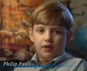 Philip Pauli as a child on an episode of Unsolved Mysteries