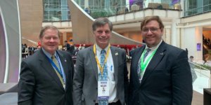 Steve Bartlett, Mark Gordon and Philip Pauli at the National Governor's Association annual meeting, smiling together