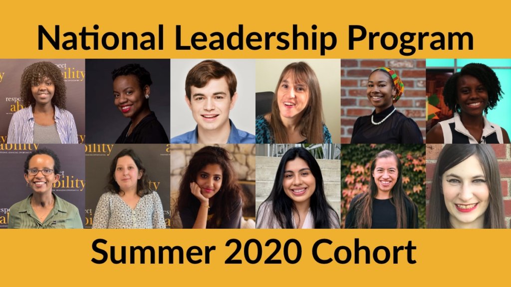 National Leadership Program Summer 2020 Cohort. Individual headshots of 12 Summer/Fall Fellows smiling