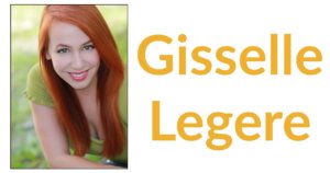 Gisselle Legere headshot smiling. Text: Gisselle Legere