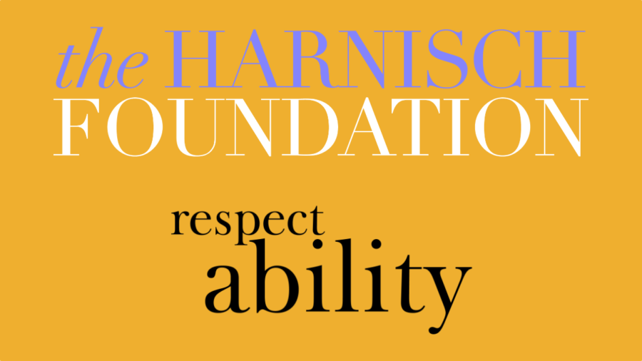 Logos for the Harnisch Foundation and RespectAbility