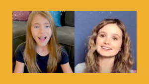 Screenshots of Kayla Cromer and Shaylee Mansfield's videos for Disney's campaign