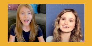 Screenshots of Kayla Cromer and Shaylee Mansfield's videos for Disney's campaign