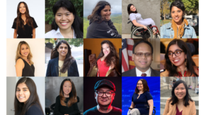 Headshots of 15 Asian-Americans and Pacific Islanders with disabilities