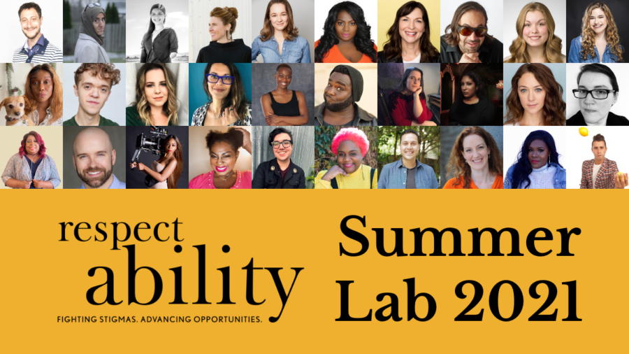 Headshots of 30 participants in RespectAbility's 2021 Summer Lab. RespectAbility logo. Text: Summer Lab 2021.