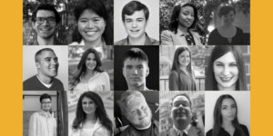 Black and white photos of 15 Spring 2021 RespectAbility Fellows