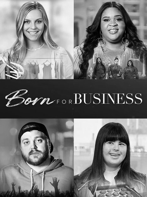 Born for Business Poster - Four Smiling Faces