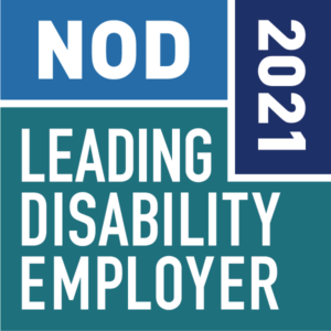 NOD 2021 Leading Disability Employer seal