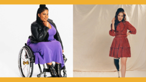 Photos of Tatiana Lee and Alaqua Cox, two women with disabilities with Native American heritage