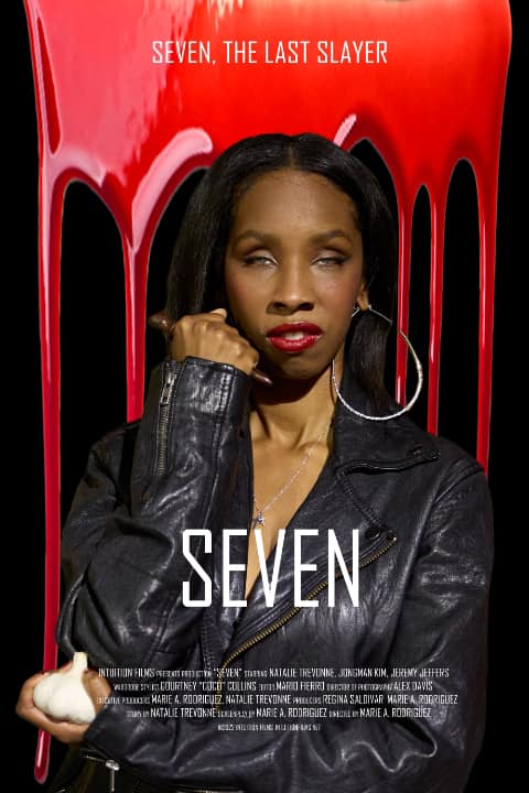 poster for Seven featuring Natalie Trevonne as Seven