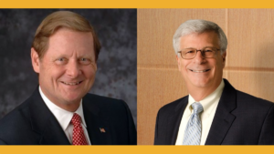 Headshots of Steve Bartlett and Bobby Silverstein.