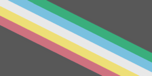 2021 Disability pride flag with five stripes