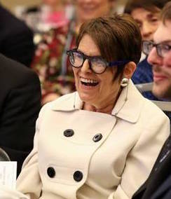 Rabbi Lynne Landsberg at the 2017 Tzedek dinner for the Religious Action Center of Reform Judaism’s Consultation on Conscience. Photo by Ralph Alswang, courtesy of Rabbi Landsberg and the Religious Action Center.