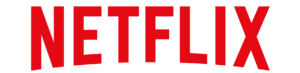 Netflix logo in red