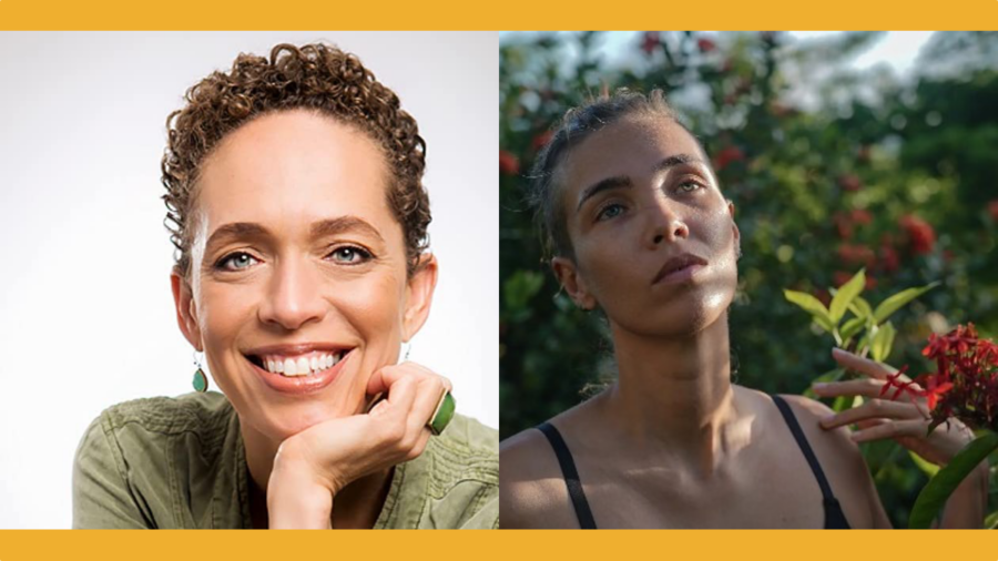 Headshots of Fanshen Cox and Manon de Reeper