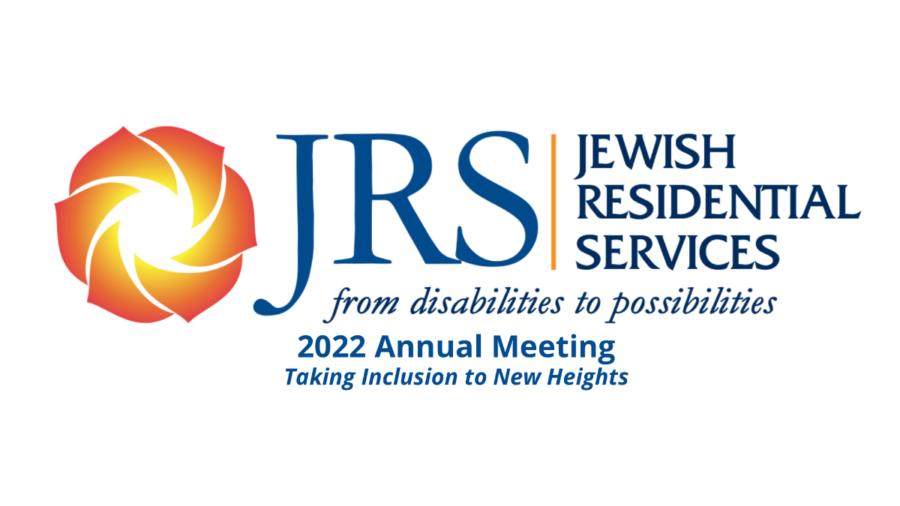 JRS logo. Tagline: from disabilities to possibilities. Text: 2022 Annual Meeting Taking Inclusion to New Heights
