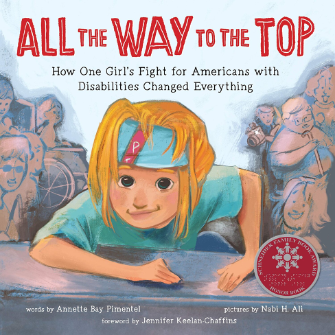 Cover art for All The Way To The Top featuring an illustration of Jennifer Keelan as a young girl in the capital crawl