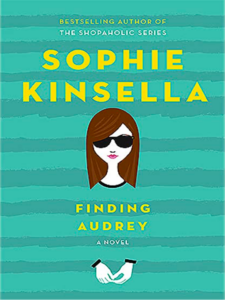 Finding Audrey cover art featuring an illustration of a girl wearing sunglasses