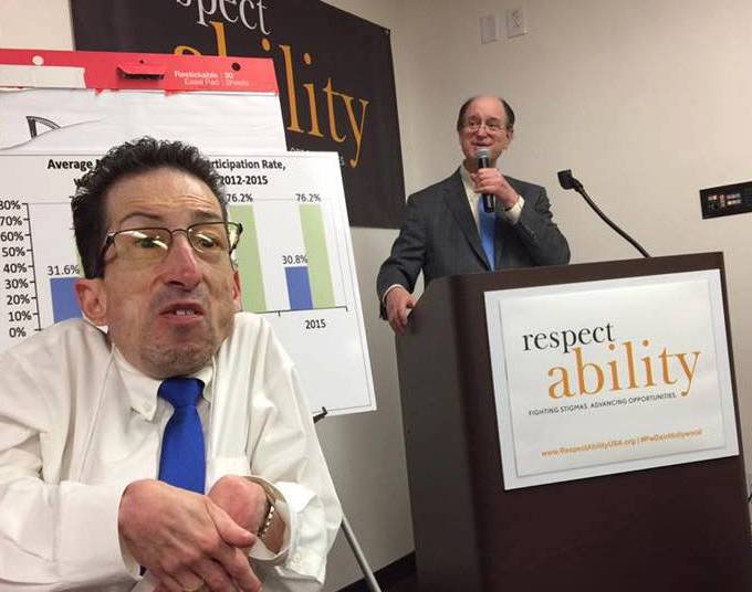 Steven Tingus and Rep. Brad Sherman at RespectAbility's 2017 Capitol Hill summit