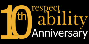 RespectAbility Tenth Anniversary logo