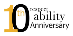 RespectAbility Tenth Anniversary logo