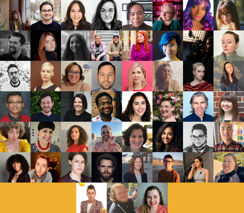 Headshots of 52 people who participated in RespectAbility's Entertainment Labs in 2022