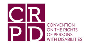 logo for the Convention on the rights of person with disabilities