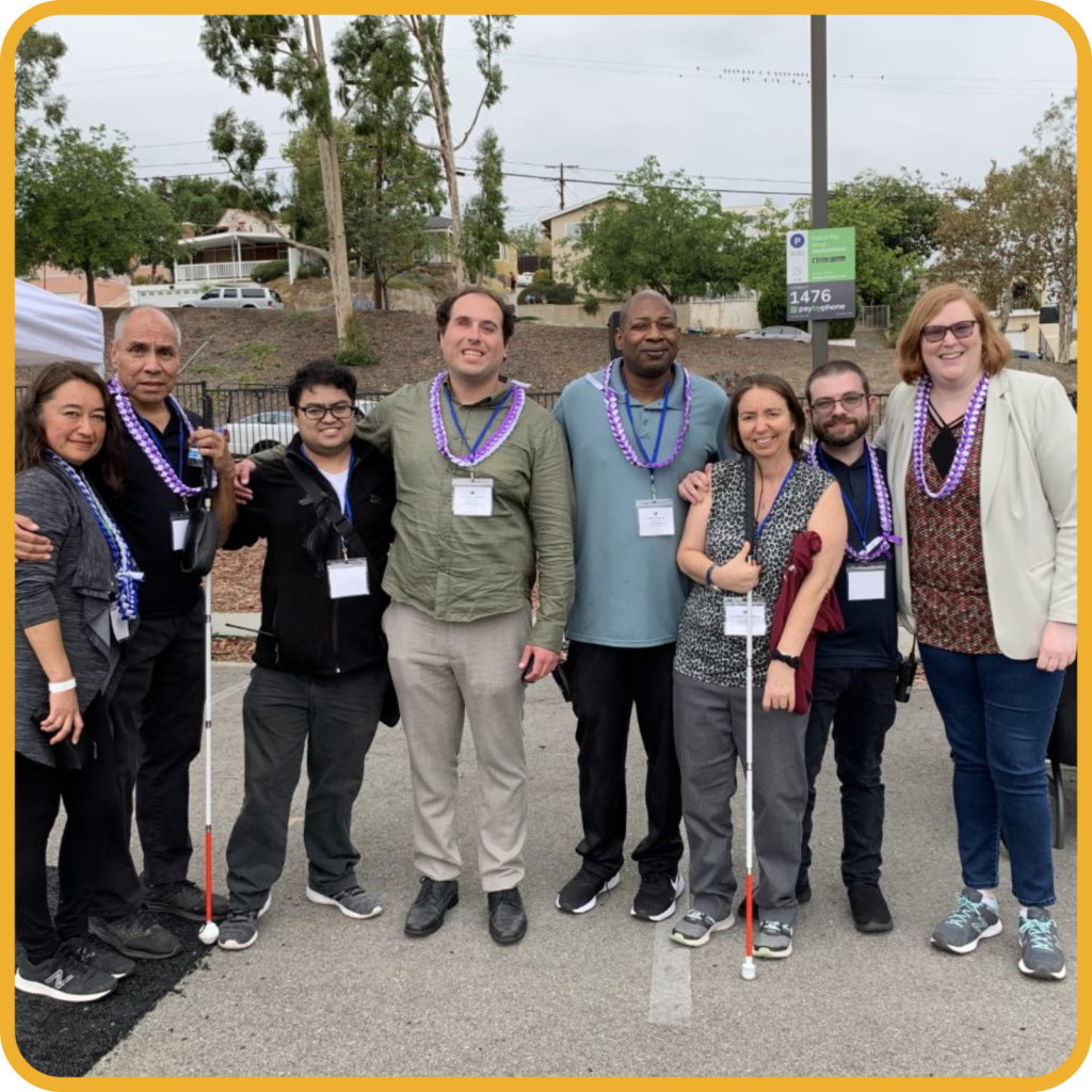 Fox Family Foundation Fellows with RespectAbility CEO Ariel Simms at the first-ever InVisions curriculum and Eye Health Fair.