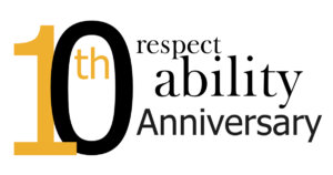 RespectAbility 10th Anniversary logo