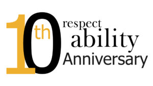 RespectAbility 10th Anniversary logo