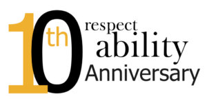 RespectAbility 10th Anniversary logo