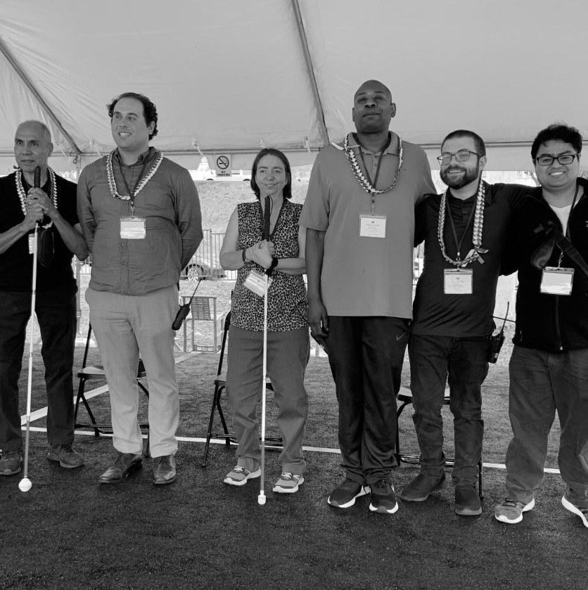 RespectAbility Fellows together on stage at the first ever Vision Fair in Los Angeles