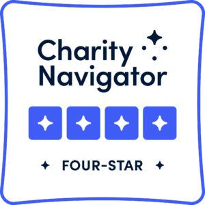 Four star rating badge from Charity Navigator
