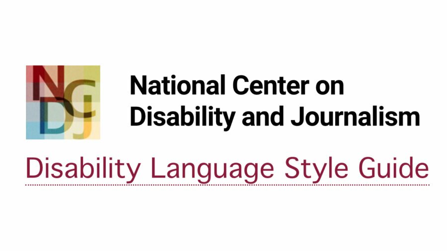 National Center on Disability and Journalism logo. Text reads 