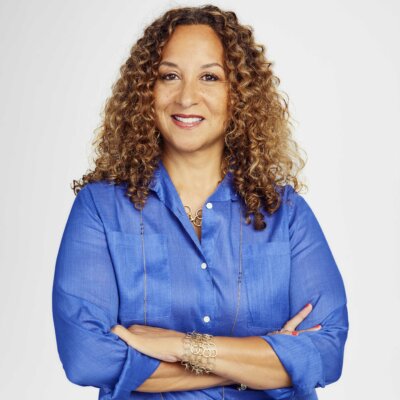 headshot of Karen Horne, a Black woman, wearing a blue blouse