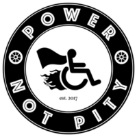 Power Not Pity podcast logo