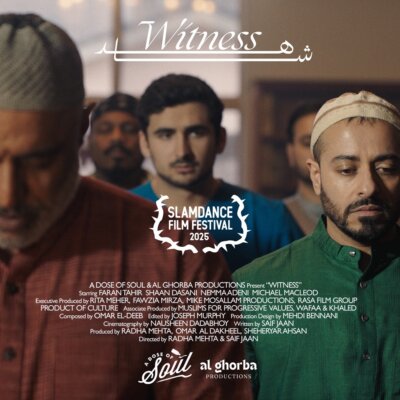 poster art for Witness with a group of people in religious clothing