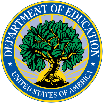 Seal of the US Department of Education with a tree on it